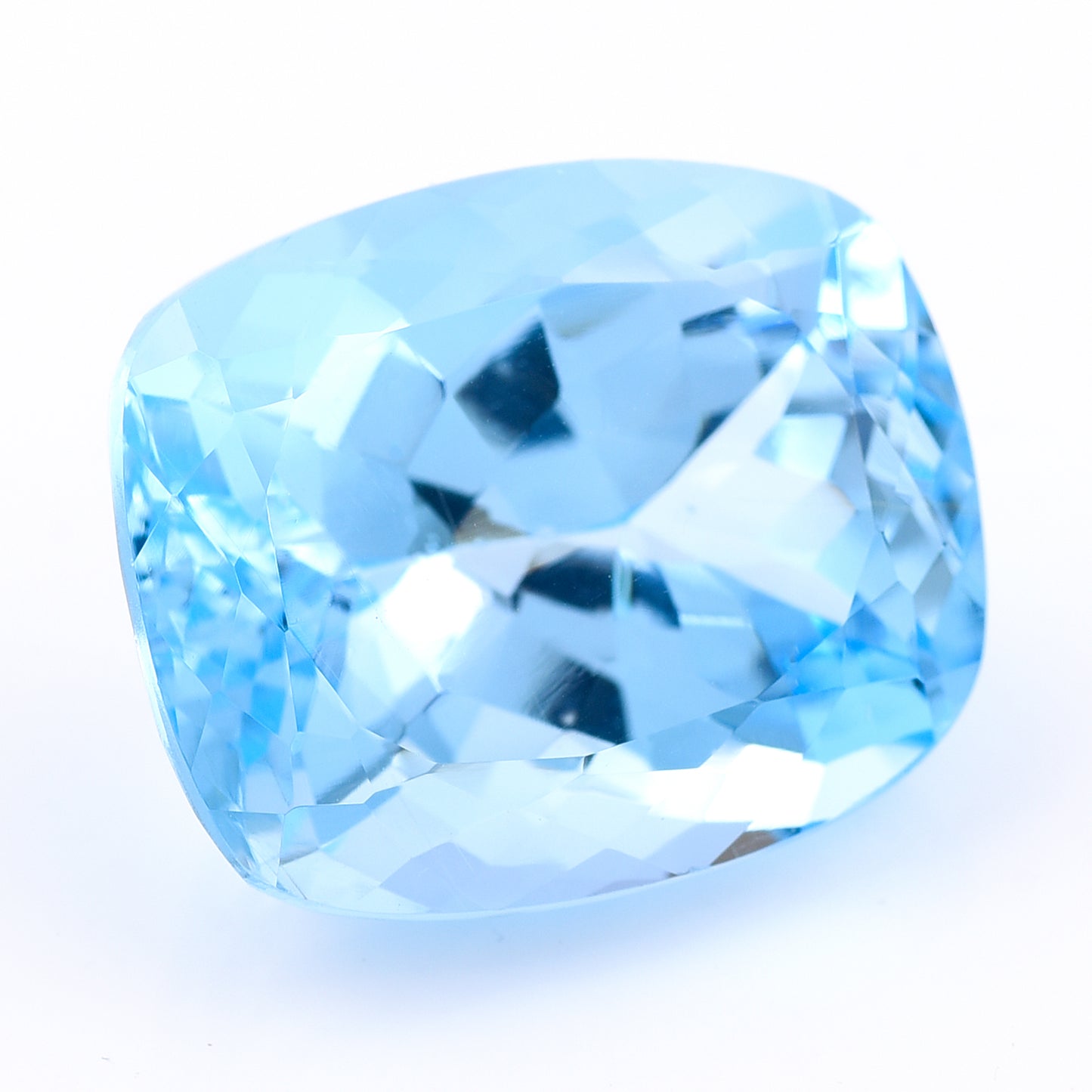 31.05 Natural Blue Topaz Rectangular Cushion Mixed Cut Gemstone