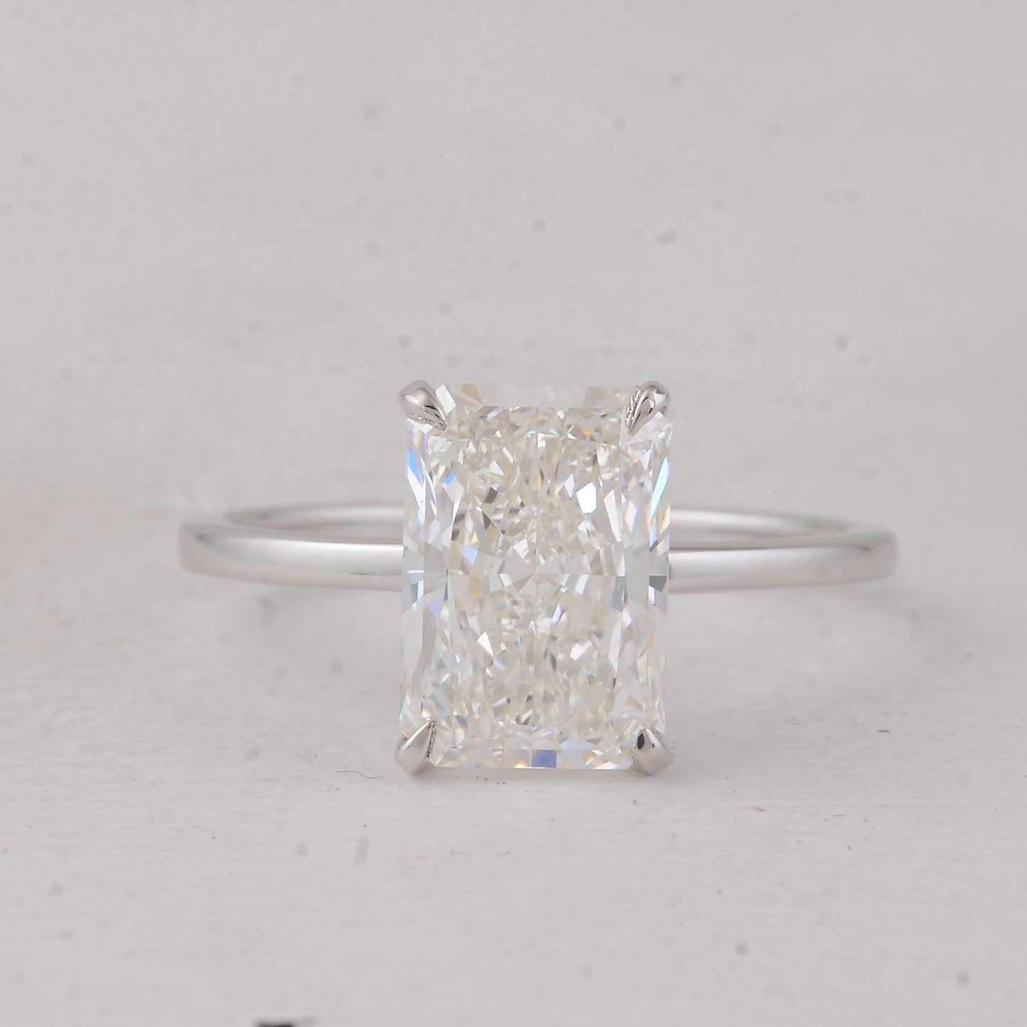 3.06 Carats Lab Grown Diamond 14K Gold Ring