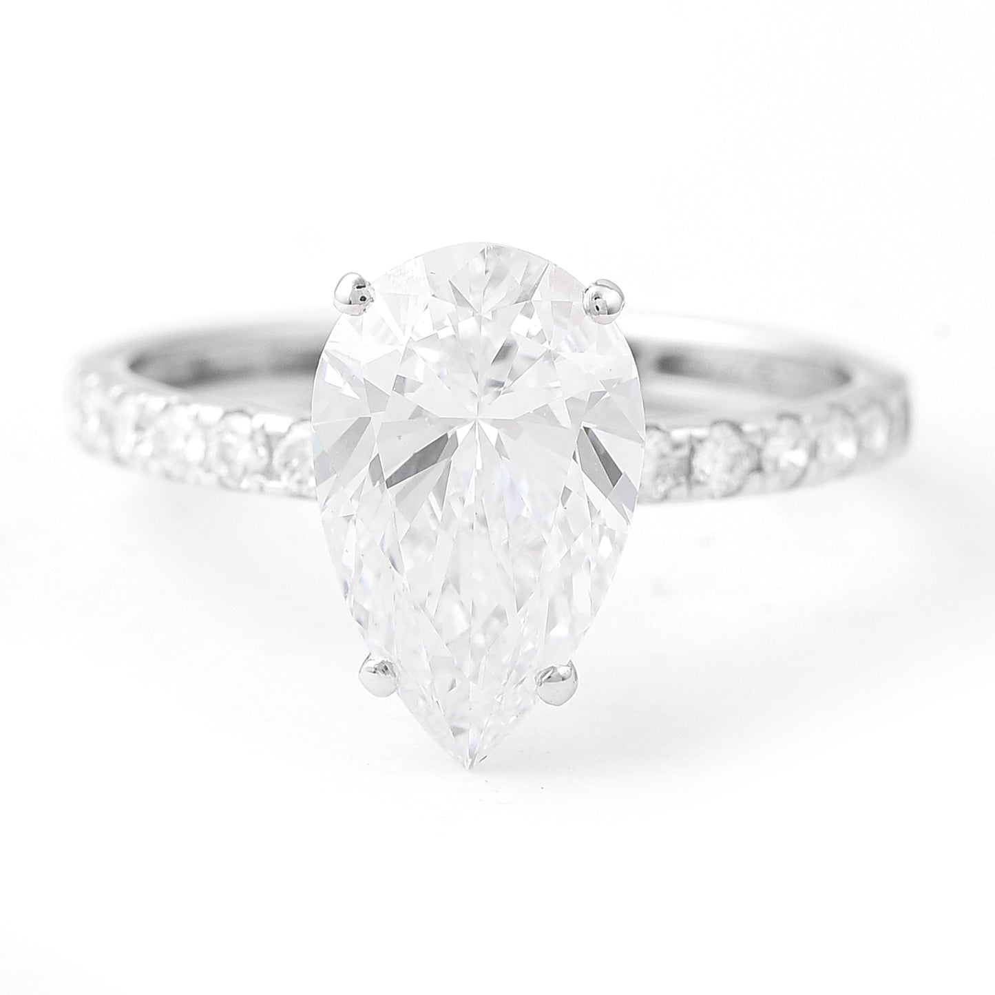 2.84 Carats Lab Grown Diamond 14K Gold Ring