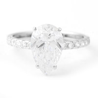 2.84 Carats Lab Grown Diamond 14K Gold Ring