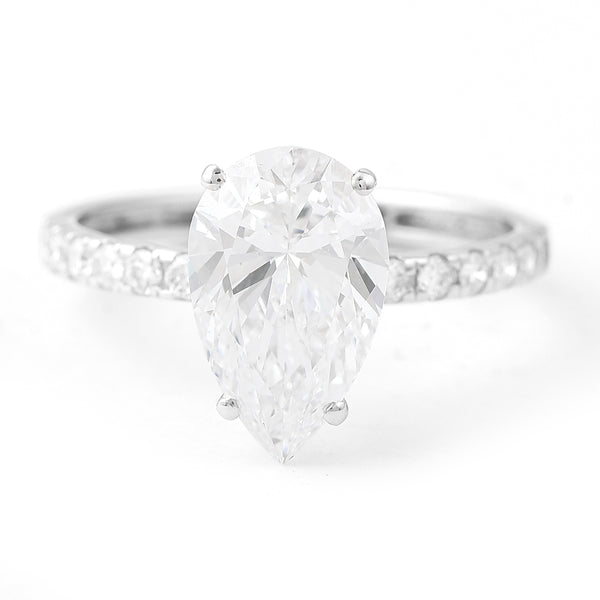 2.84 Carats Lab Grown Diamond 14K Gold Ring