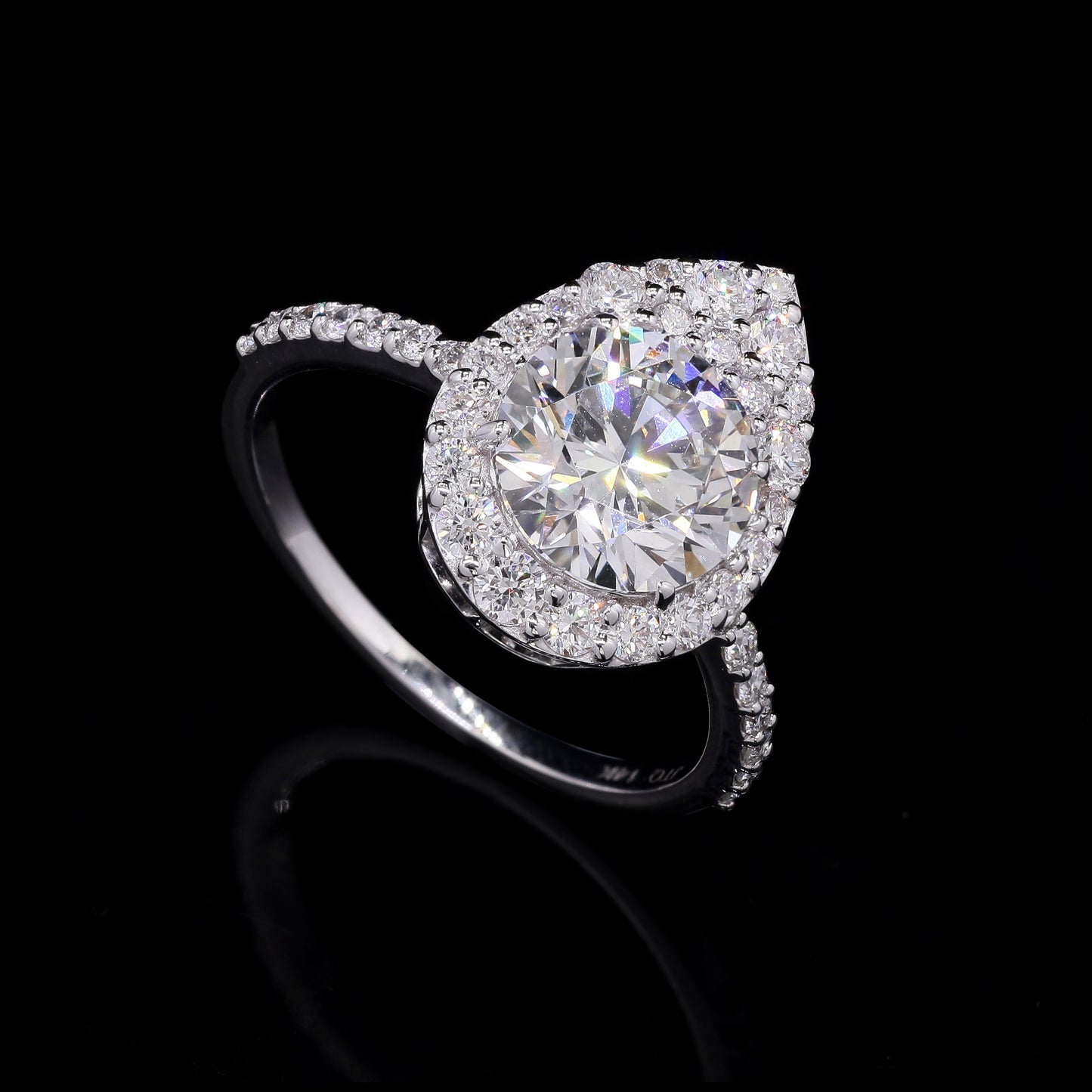 2.88 Carats Lab Grown Diamond 14K Gold Ring