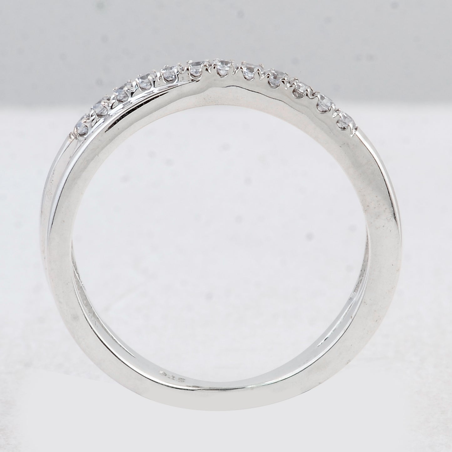 0.41 Ct Round Cubic Zirconia 925 Sterling Silver Ring