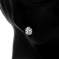 3.84 Carats Lab Grown Diamond 14K Gold Earrings