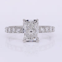 2.33 Carats Lab Grown Diamond 950 Platinum Ring