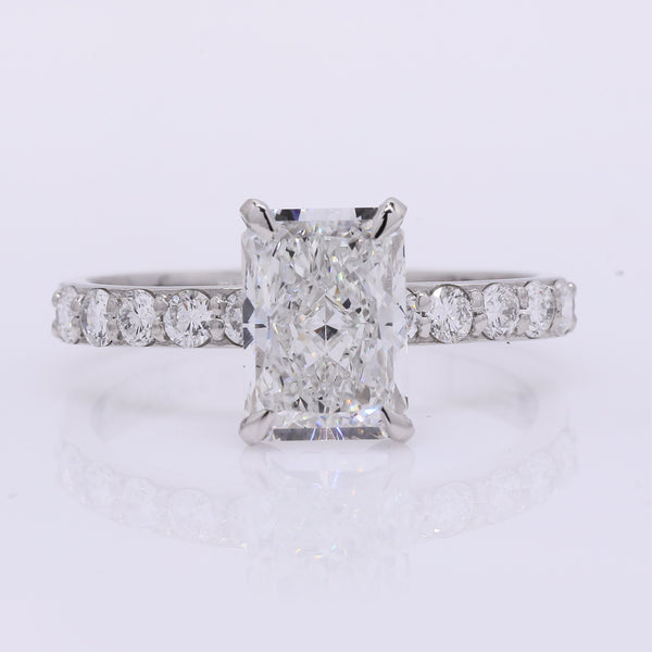 2.33 Carats Lab Grown Diamond 950 Platinum Ring