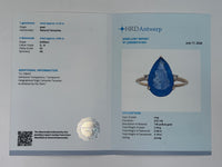 5.16 Ct Pear Natural Tanzanite 14K Gold Ring