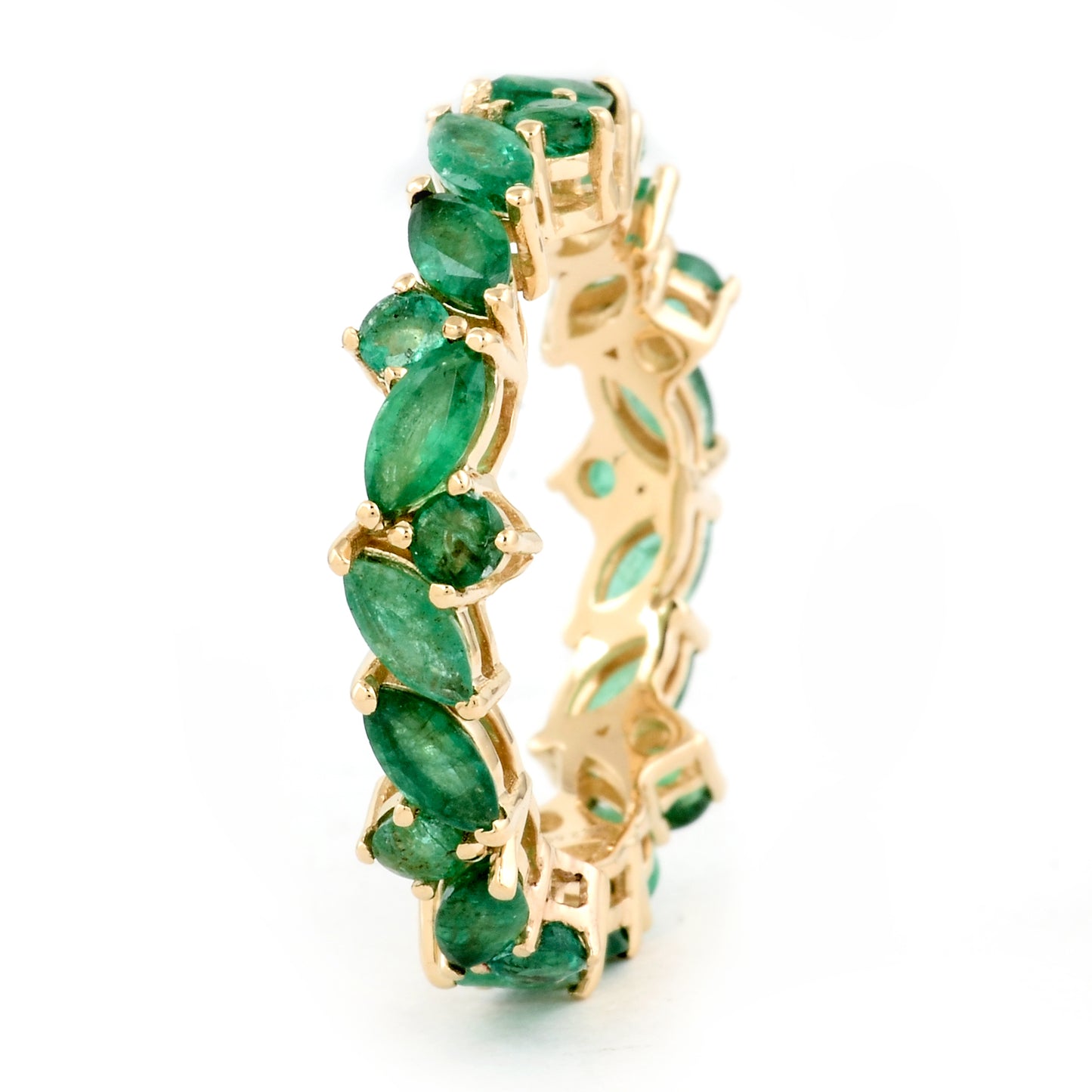 2.59 Ct Marquise Emerald 14K Gold Ring