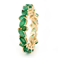 2.59 Ct Marquise Emerald 14K Gold Ring