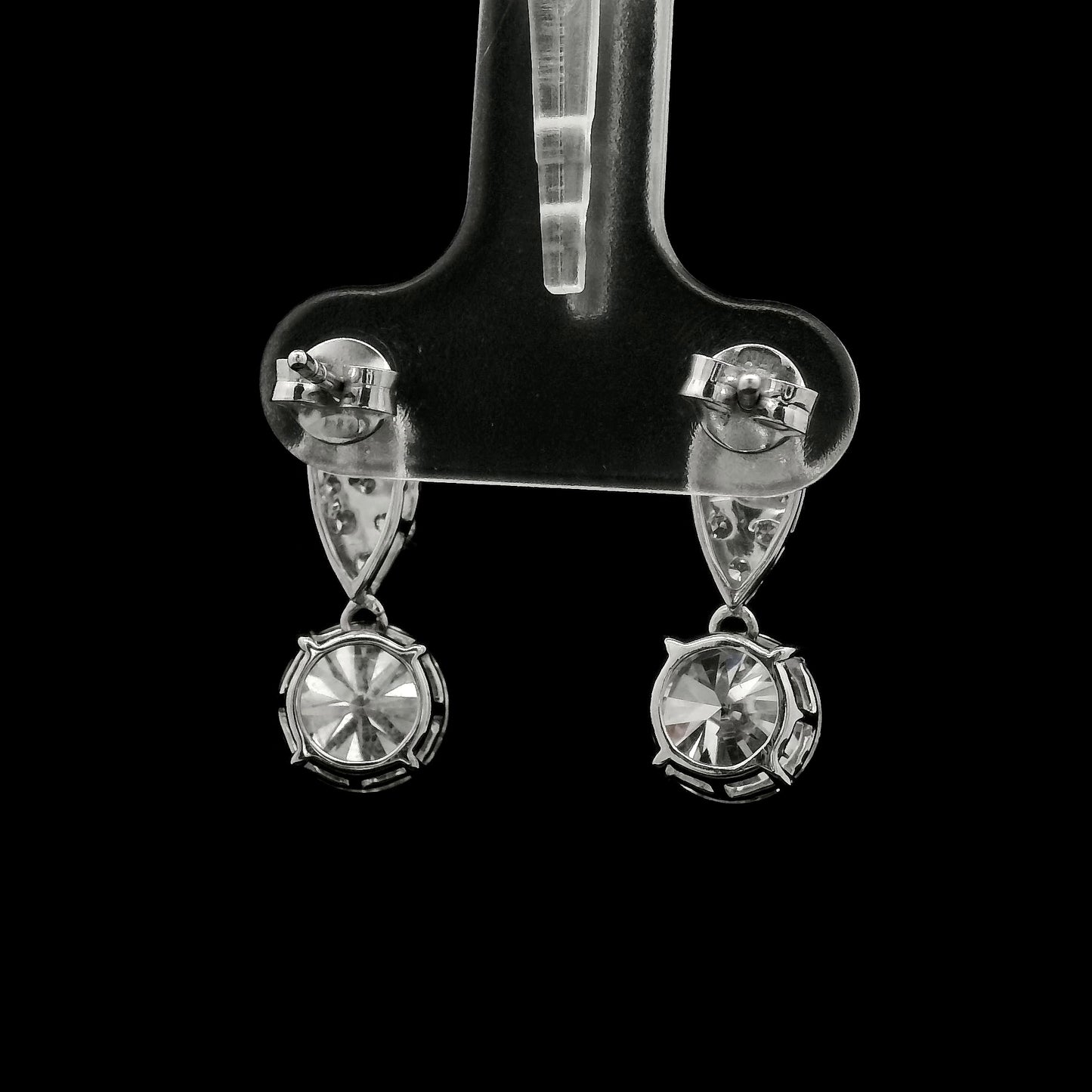 3.40 Carats Lab Grown Diamond 14K Gold Earrings