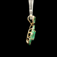 1.67 Ct Pear Emerald 14K Gold Pendant
