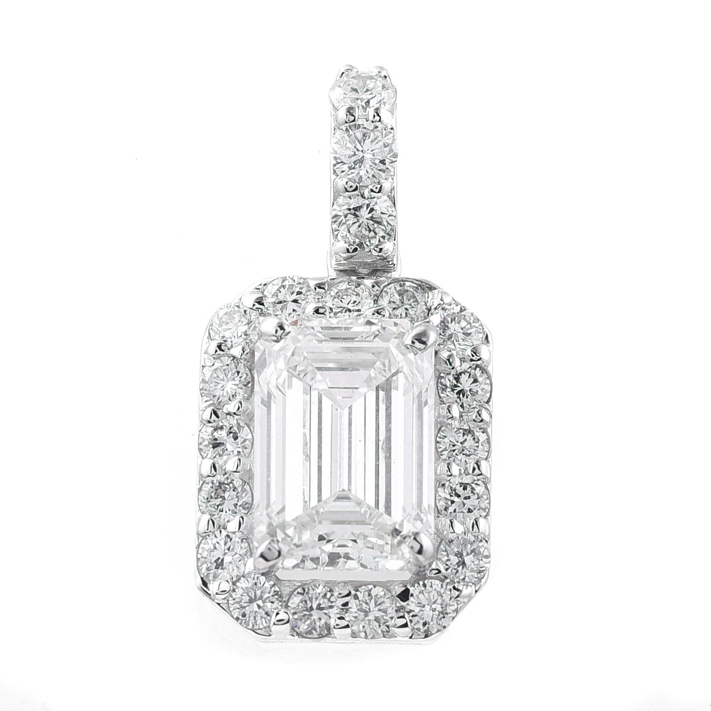 2.46 Carats Lab Grown Diamond 14K Gold Pendant
