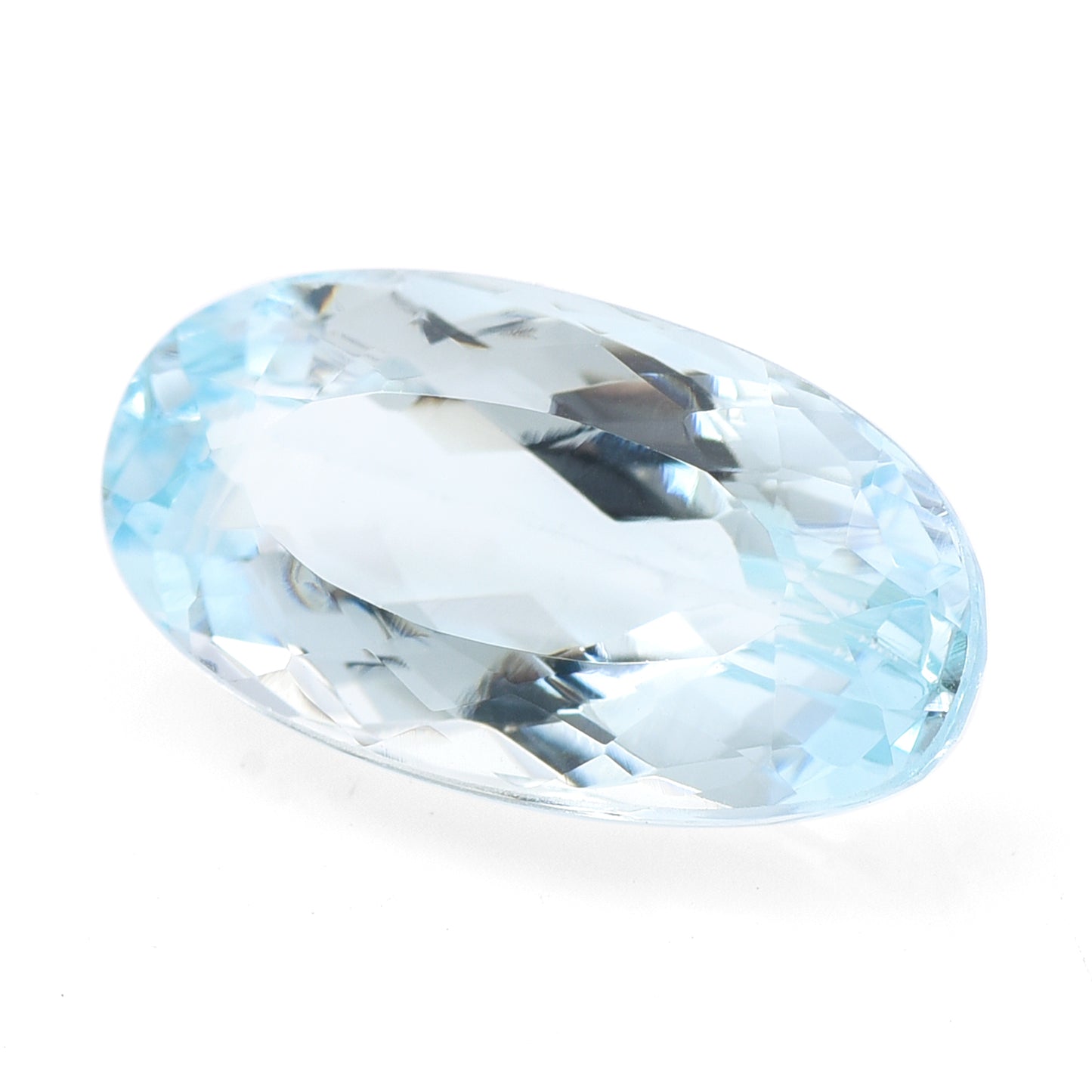 6.03 Natural Beryl Aquamarine Oval Mixed Cut Gemstone