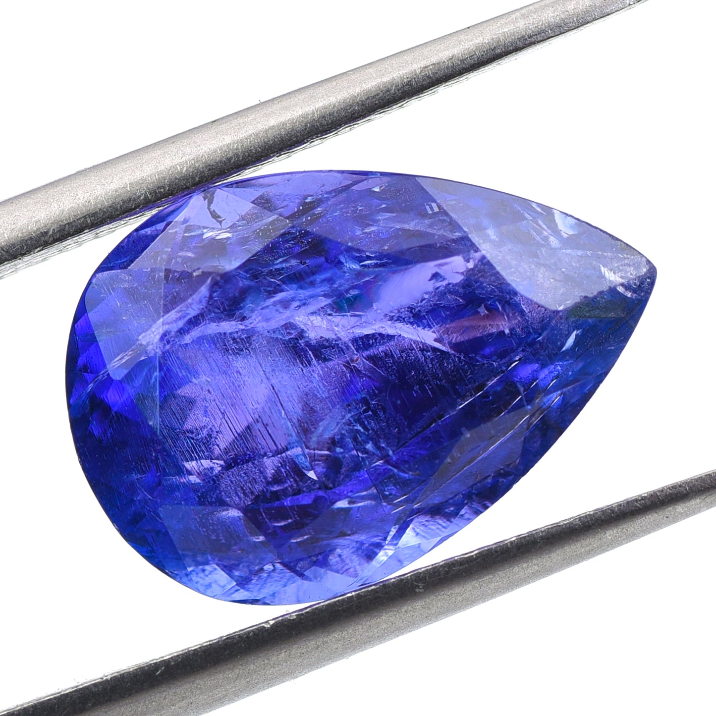 6.82 Natural Zoisite Tanzanite Pear Mixed Cut Gemstone