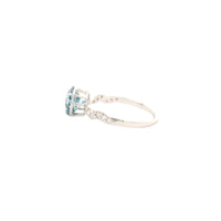 1.95 Carats Blue Lab Grown Diamond 14K Gold Ring