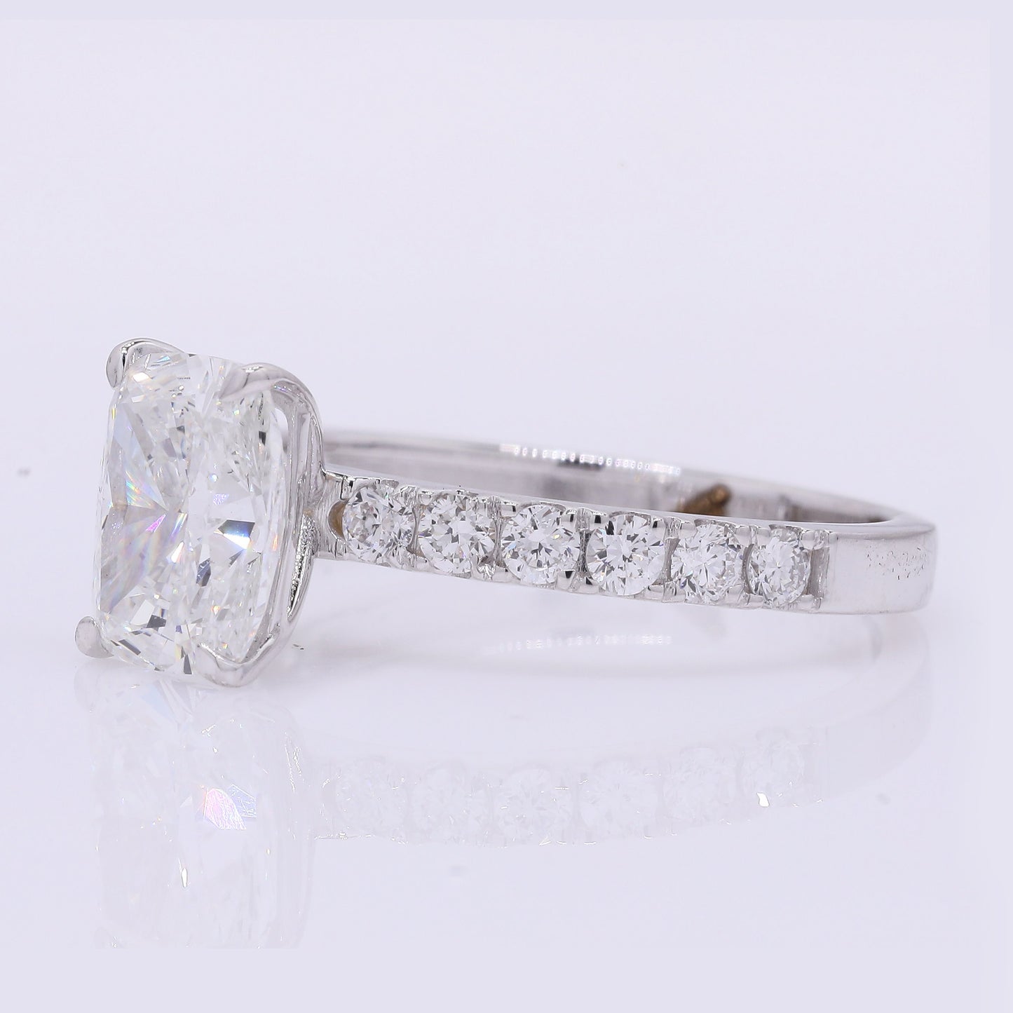 2.37 Carats Lab Grown Diamond 14K Gold Ring