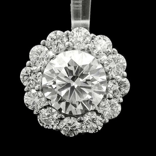 2.31 Carats Lab Grown Diamond 14K Gold Pendant