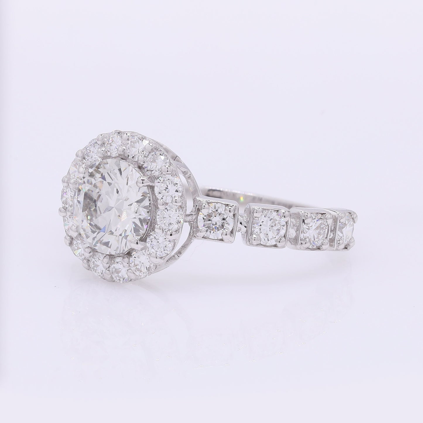 1.99 Carats Lab Grown Diamond 14K Gold Ring