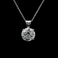 3.10 Carats Lab Grown Diamond 14K Gold Pendant