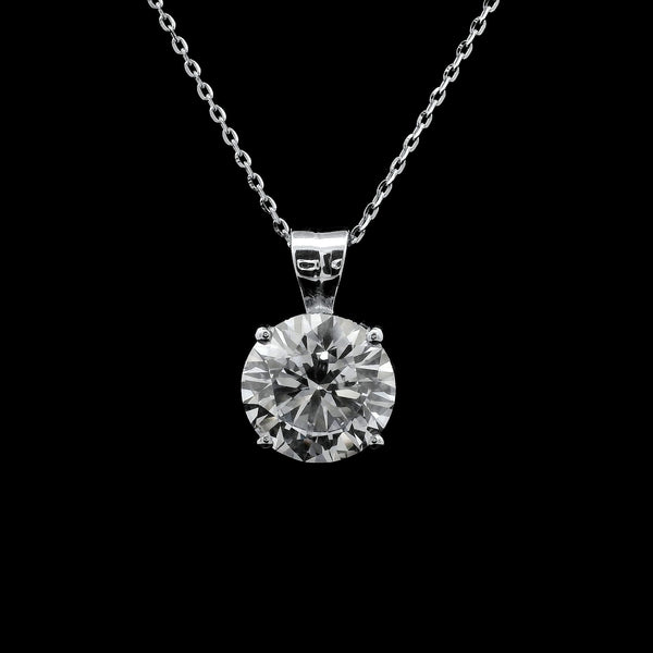 3.10 Carats Lab Grown Diamond 14K Gold Pendant