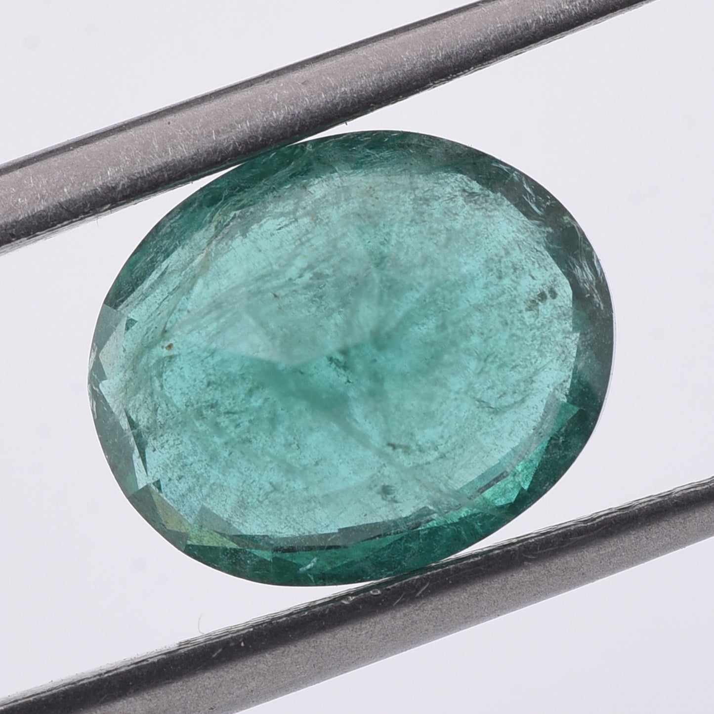 3.7 Natural Beryl Emerald Oval Mixed Cut Gemstone