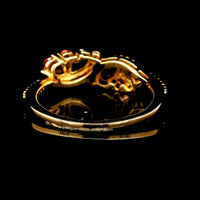 0.87 Ct Pear Tourmaline 14K Gold Ring