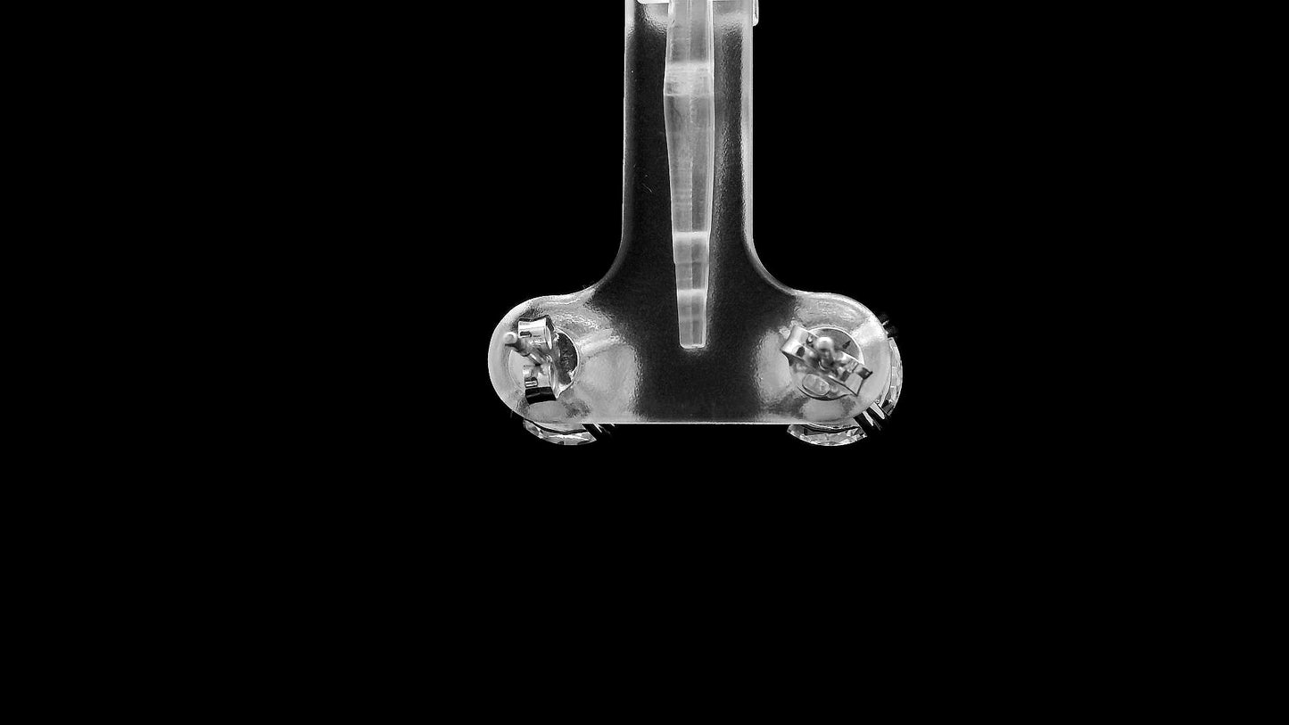 6.20 Ct Round Lab Grown Diamond 14K Gold Earrings