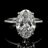 3.05 Carats Lab Grown Diamond 14K Gold Ring