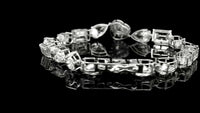 20.96 Carats Lab Grown Diamond 14K Gold Bracelet