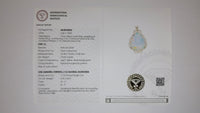24.15 Ct Pear Cabochon Natural Opal 14K Gold Pendant