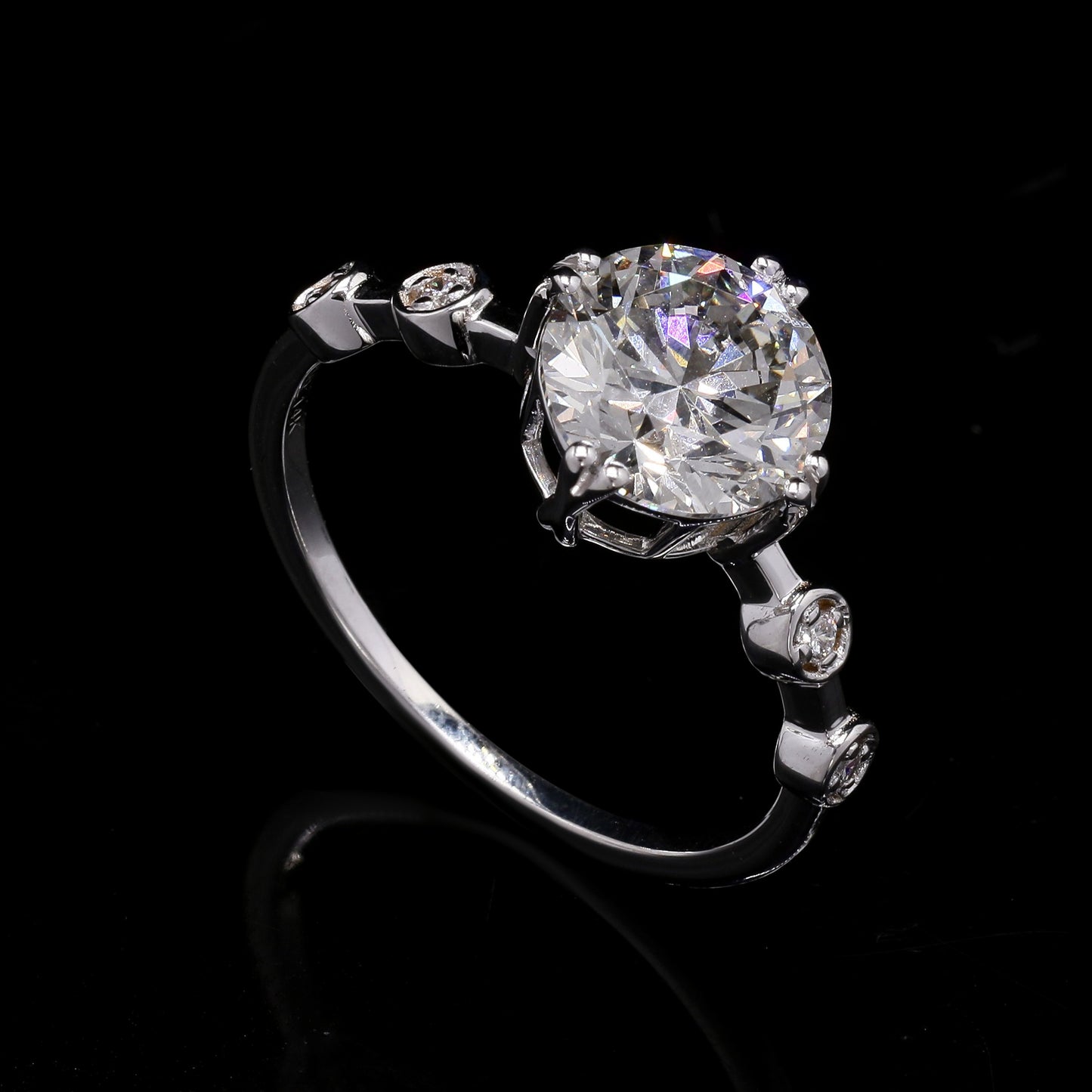 2.08 Carats Lab Grown Diamond 14K Gold Ring
