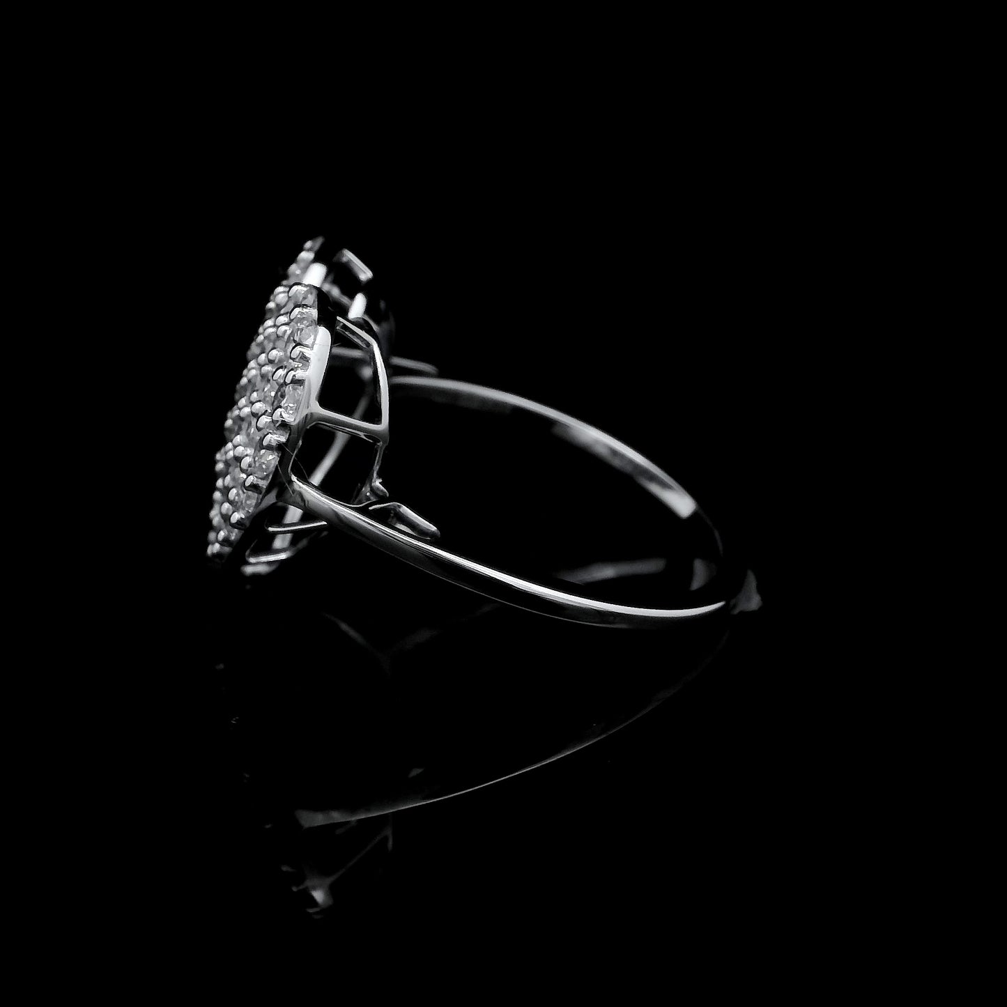 1.30 Ct Round Lab Grown Diamond 925 Sterling Silver Ring