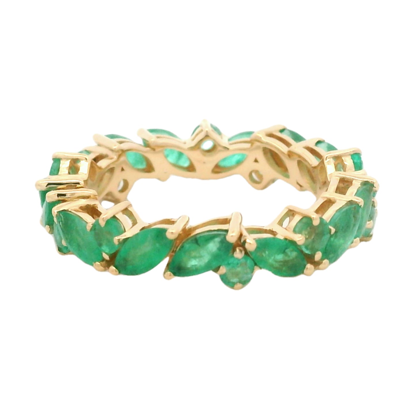 2.59 Ct Marquise Emerald 14K Gold Ring
