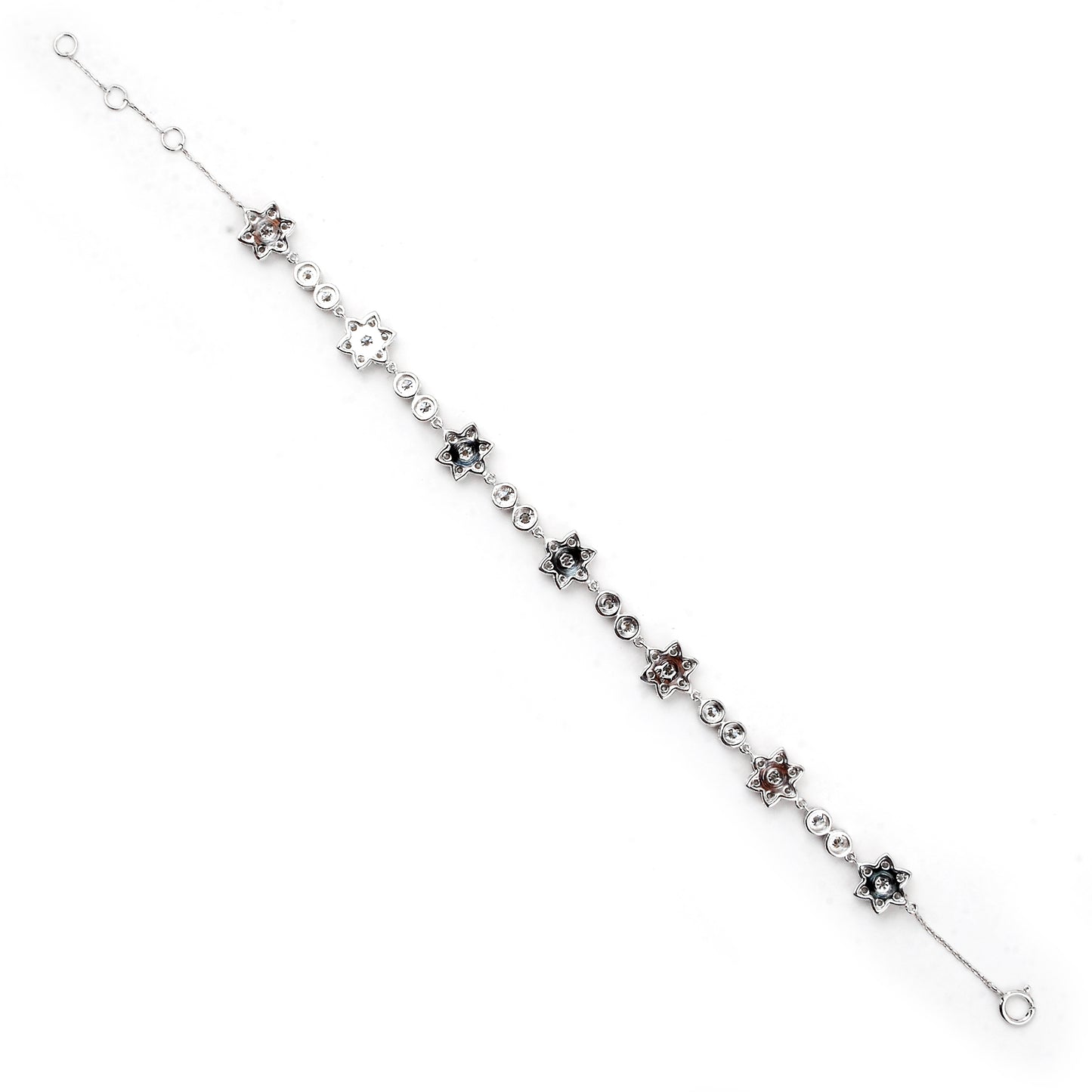 2.40 Carats Lab Grown Diamond 14K Gold Bracelet