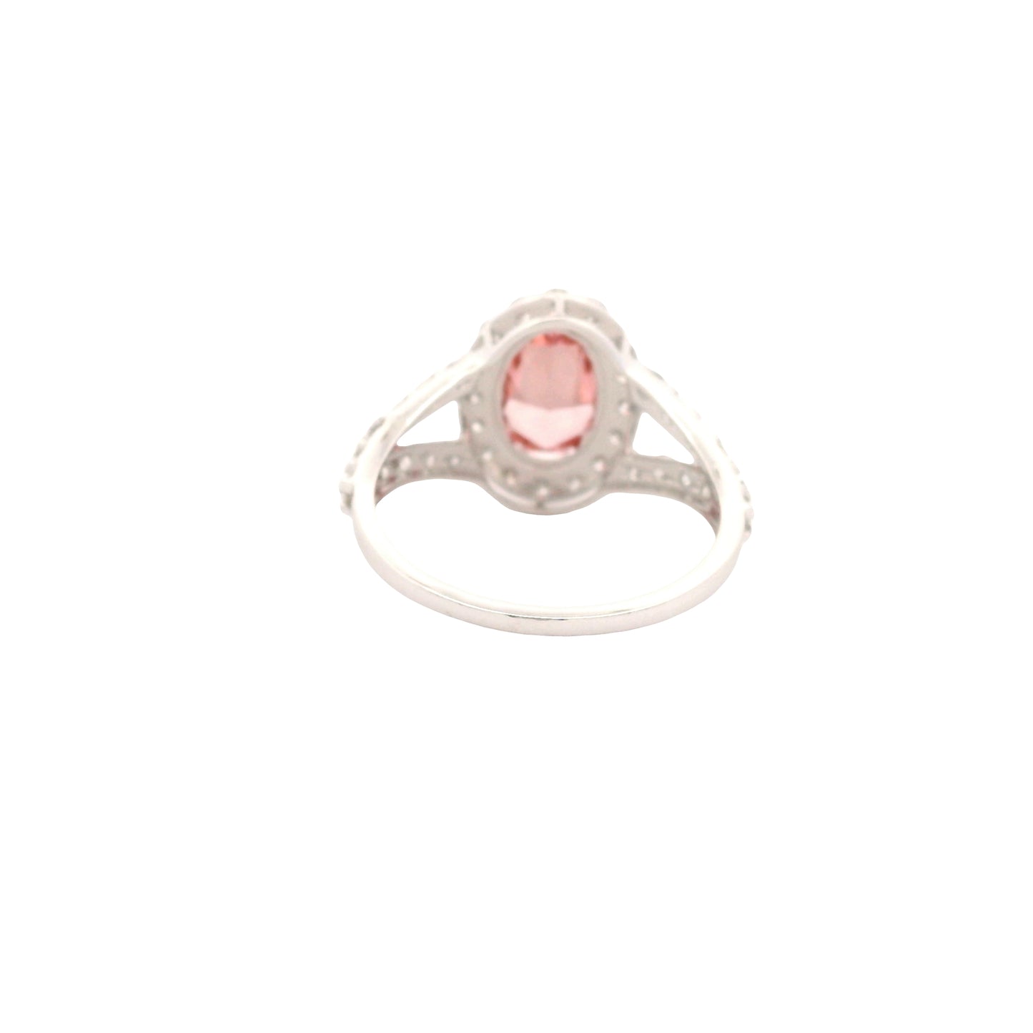 2.92 Carats Pink Lab Grown Diamond 14K Gold Ring