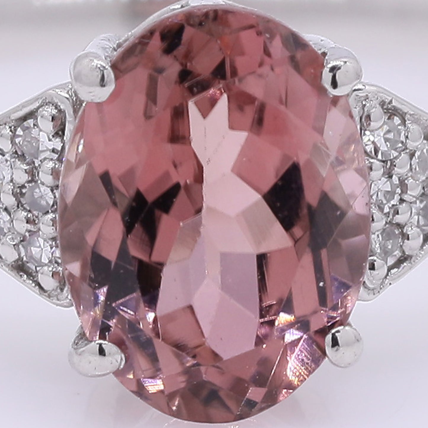 1.49 Ct Oval Mixed Cut Natural Tourmaline 950 Platinum Ring