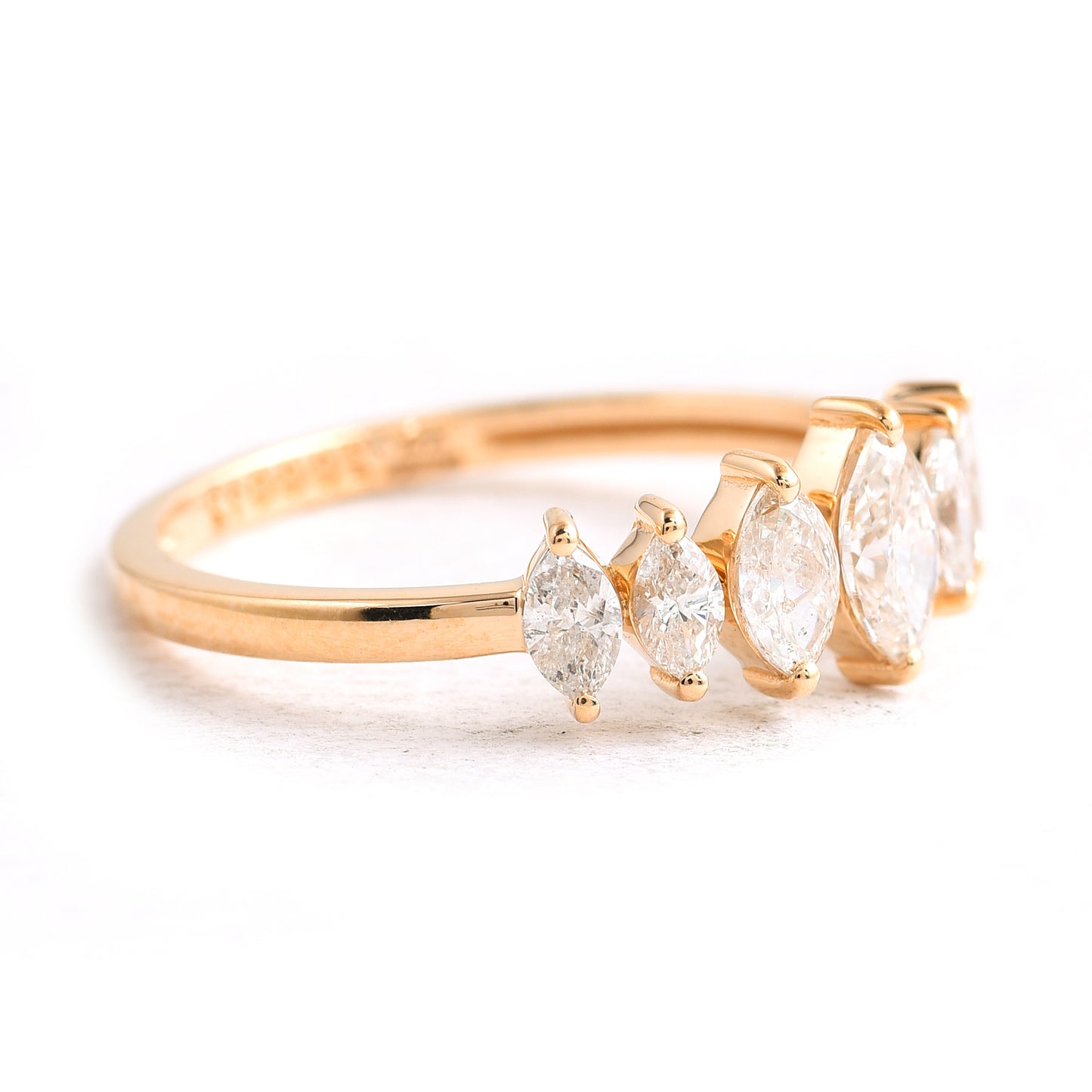 0.73 Ct Marquise Diamond 14K Gold Ring