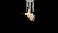 1.97 Ct Oval Tanzanite 14K Gold Earrings