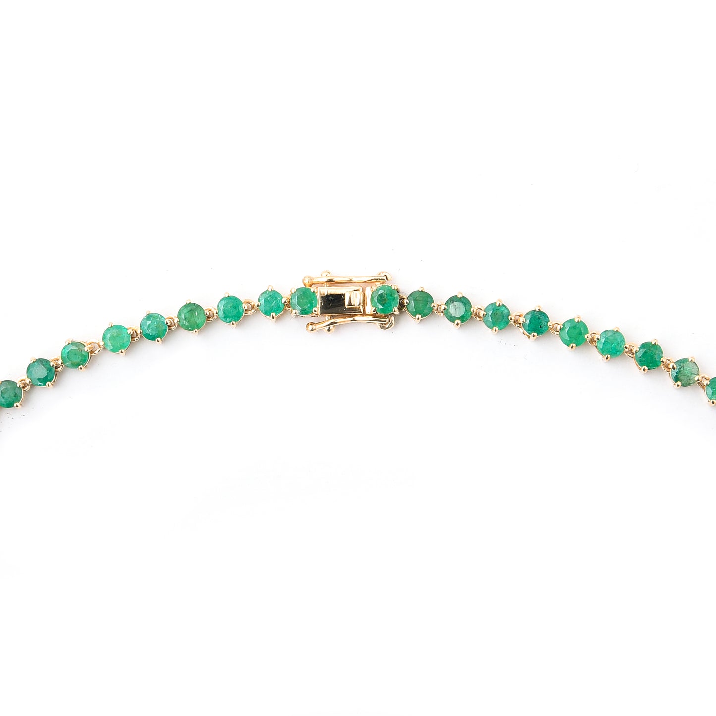 28.78 Ct Natural Emerald 14K Gold Necklace