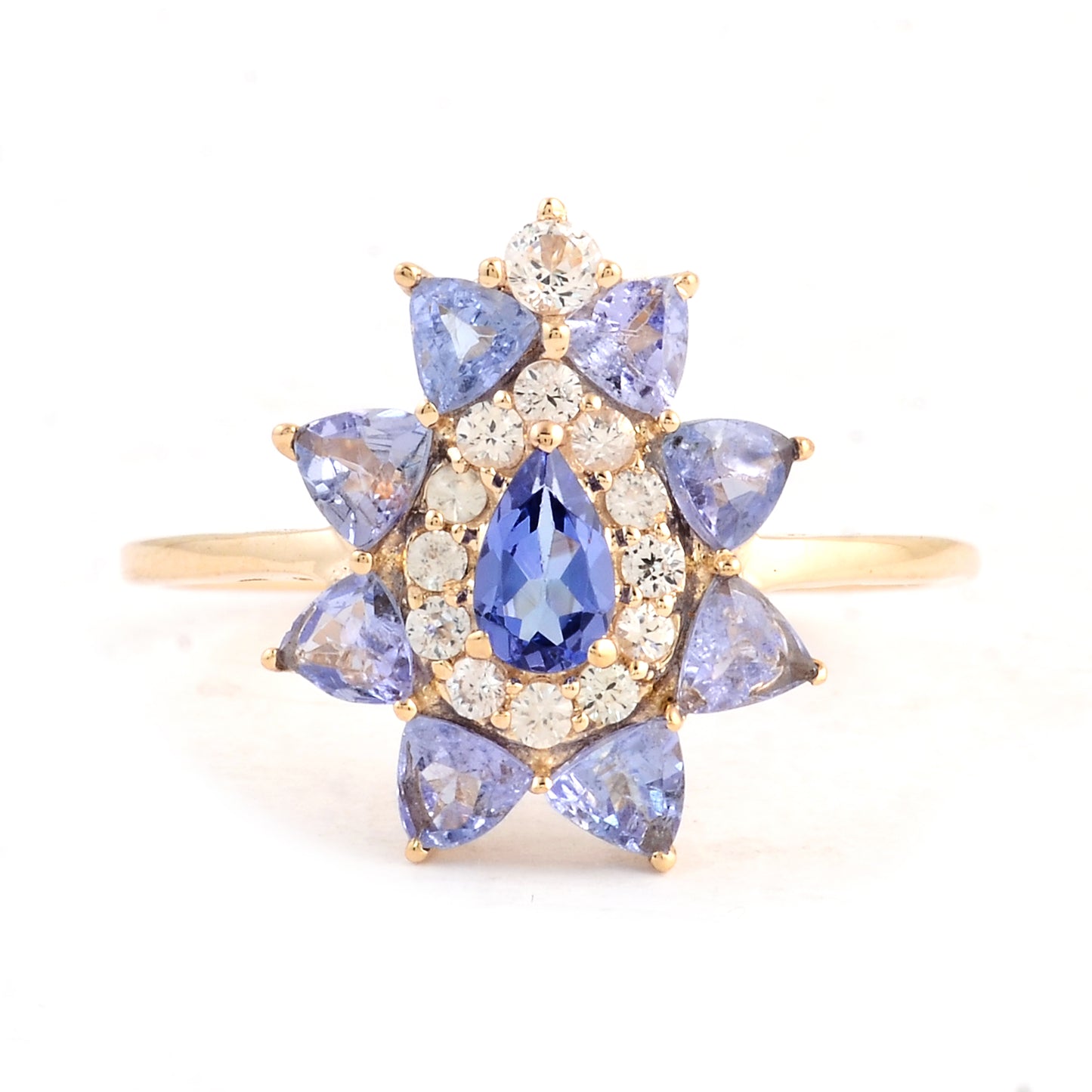 1.37 Ct Pear Tanzanite 14K Gold Ring