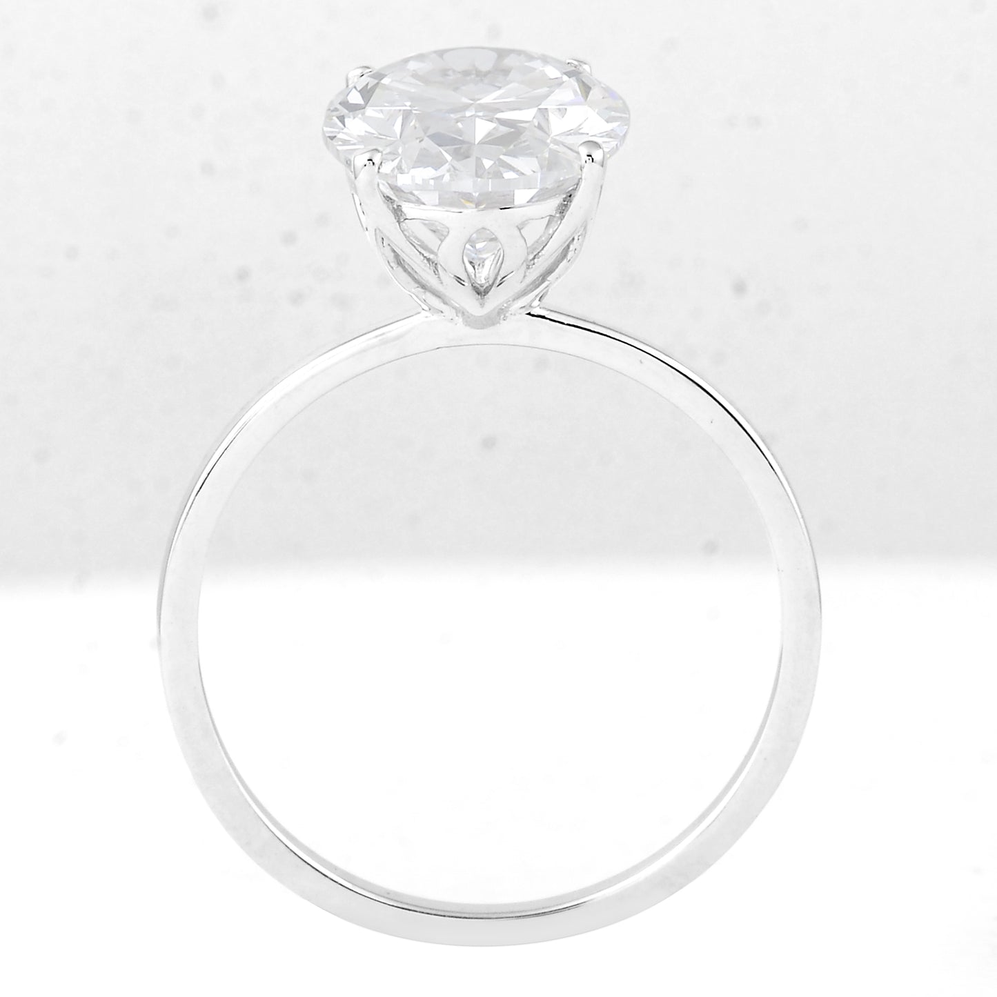 4.06 Carats Lab Grown Diamond 14K Gold Ring