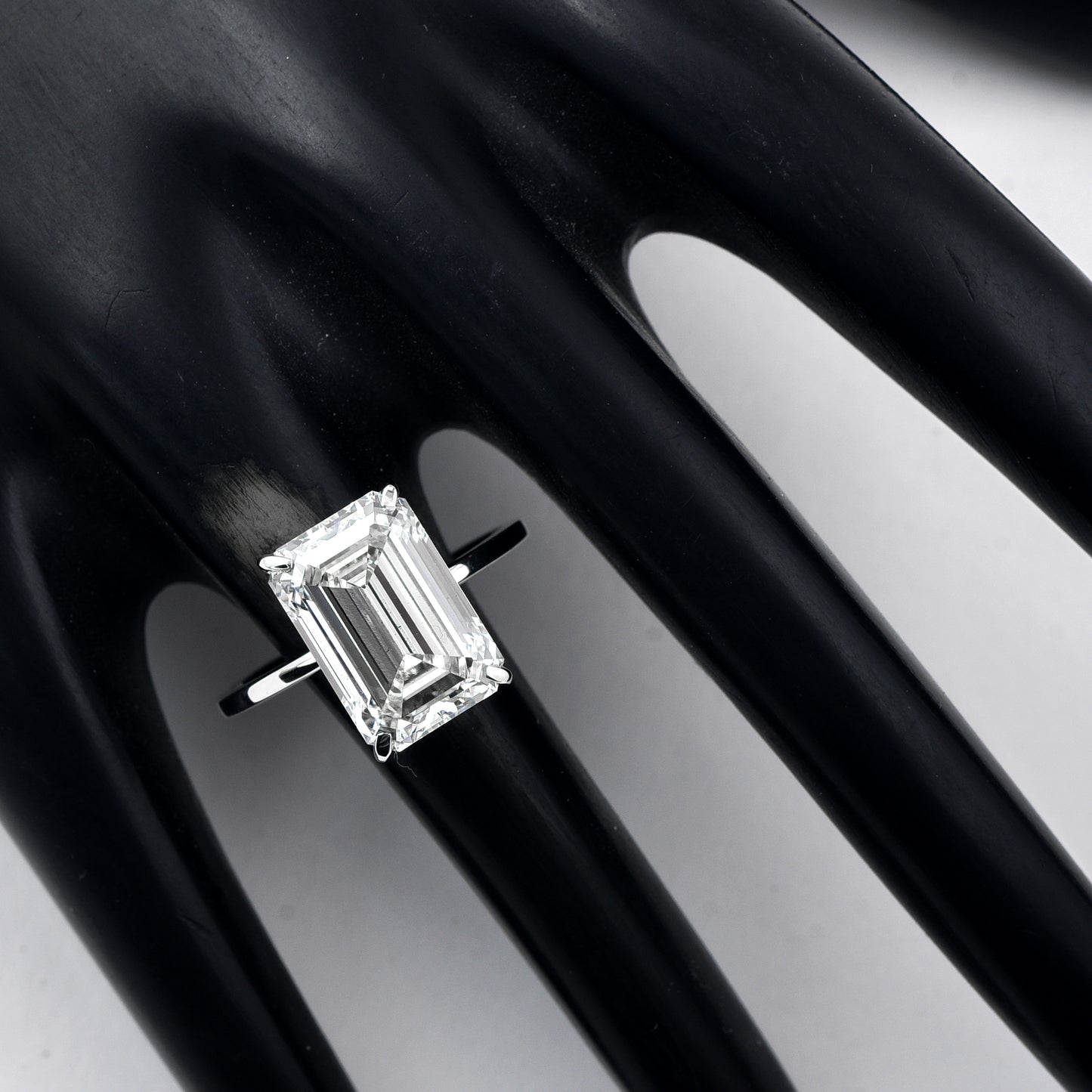 6.46 Carats Lab Grown Diamond 14K Gold Ring