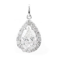 2.37 Carats Lab Grown Diamond 14K Gold Pendant