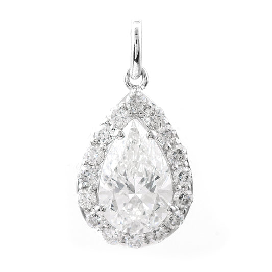 2.37 Carats Lab Grown Diamond 14K Gold Pendant