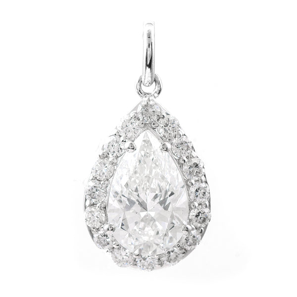 2.37 Carats Lab Grown Diamond 14K Gold Pendant