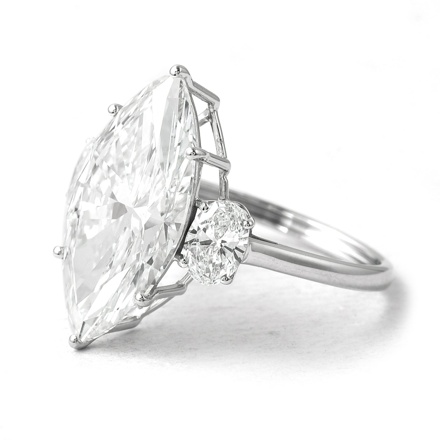 7.94 Ct Marquise Brilliant Lab Grown Diamond 14K Gold Ring
