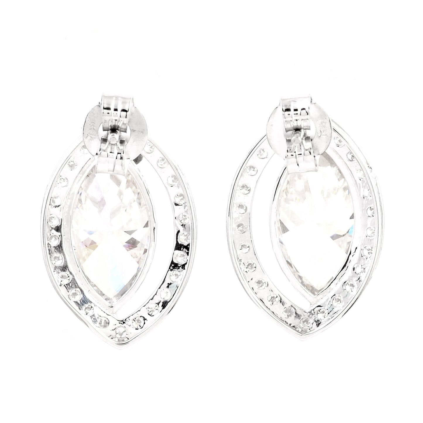 6.33 Carat Lab Grown Diamond 14K Gold Earrings