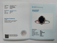 2.58 Ct Oval Mixed Cut Natural Sapphire 14K Gold Ring