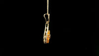 2.00 Ct Round Multi Sapphire 14K Gold Pendant