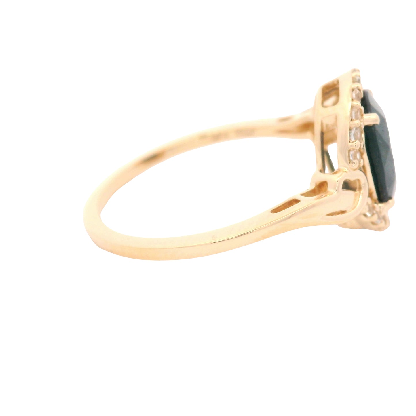 2.11 Ct Oval Sapphire 14K Gold Ring